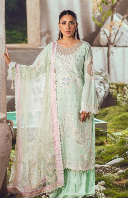 Alzohaib - 3 Piece Unstitched Luxury Embroidered Lawn-MLL-23-2-05