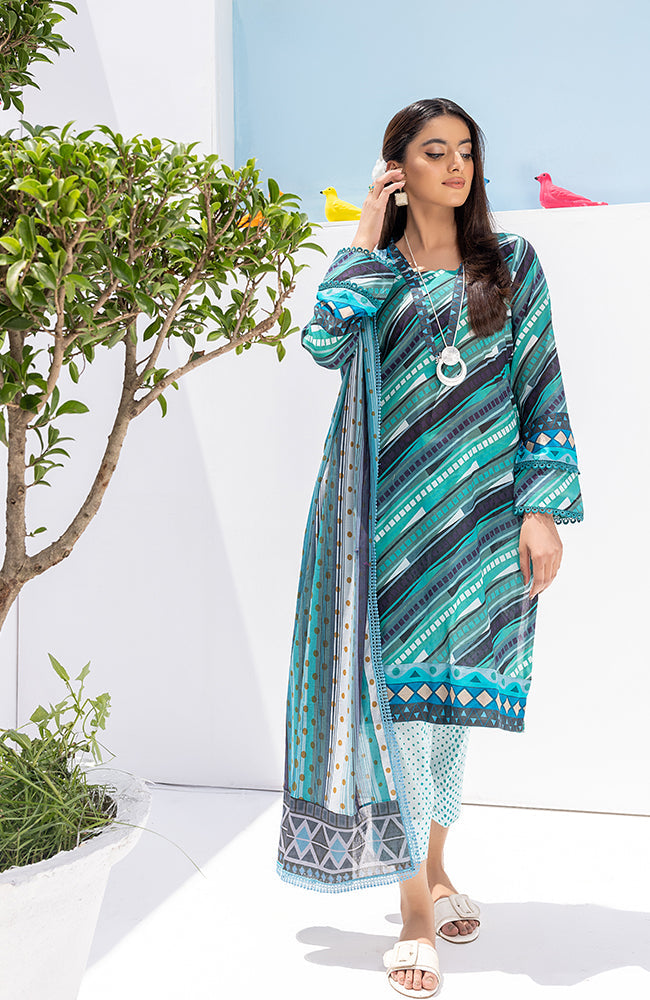 Alzohaib - 3 PIECE UNSTITCHED PRINTED LAWN-CPP-2-23-05