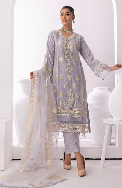 Alzohaib - 3 PC - STITCHED ORGANZA SERIES-AZP-23-05