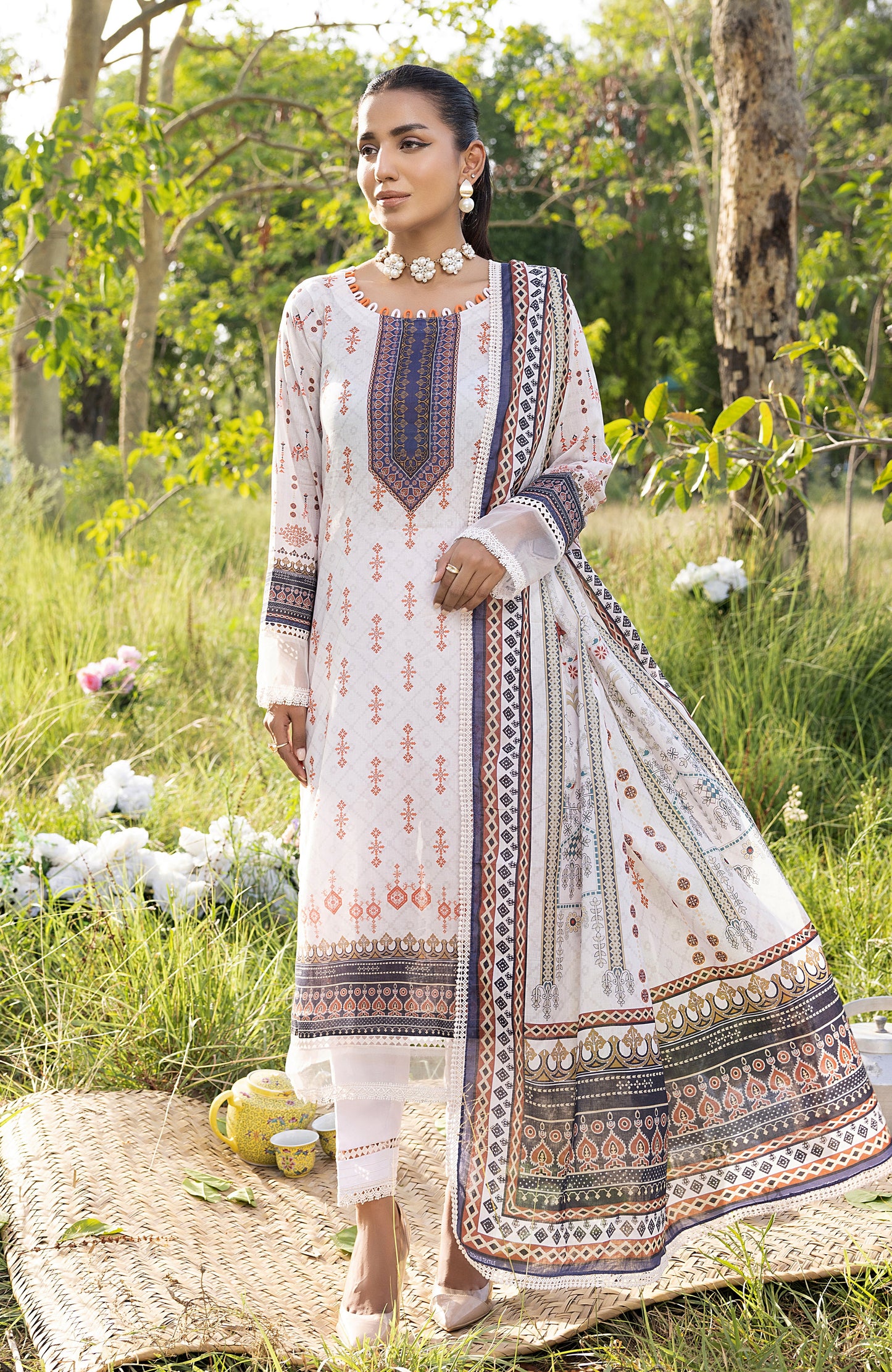 Alzohaib - 3 PIECE UNSTITCHED DIGITAL PRINTED LAWN-ADL-3-23-05