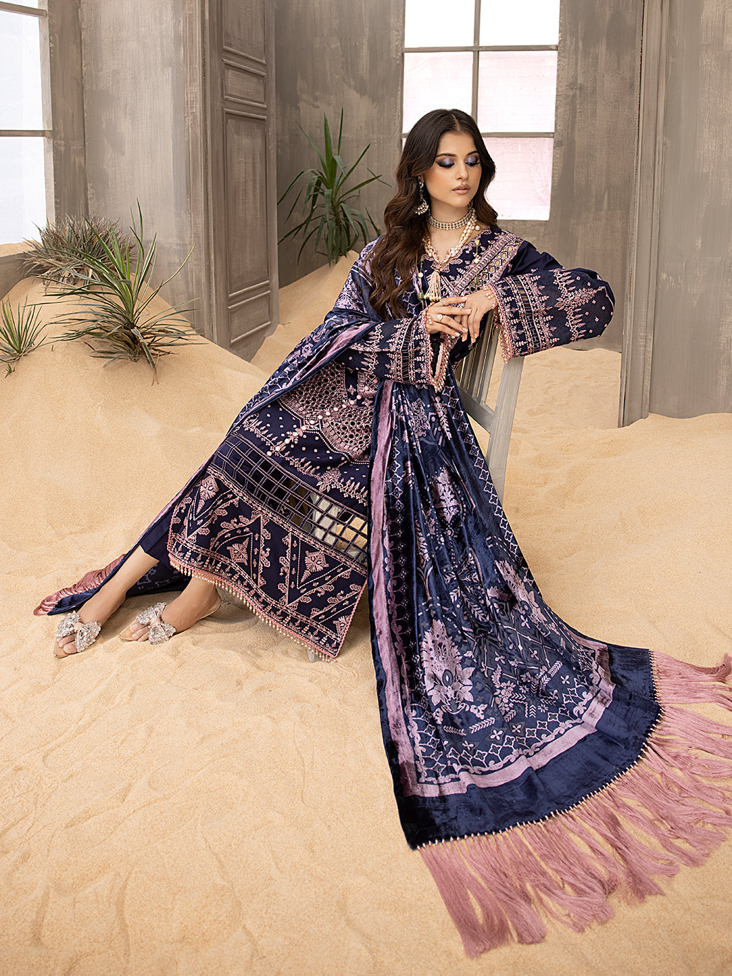 Binilyas - 504 - A | 3 PC KOTRAI UNSTITCH