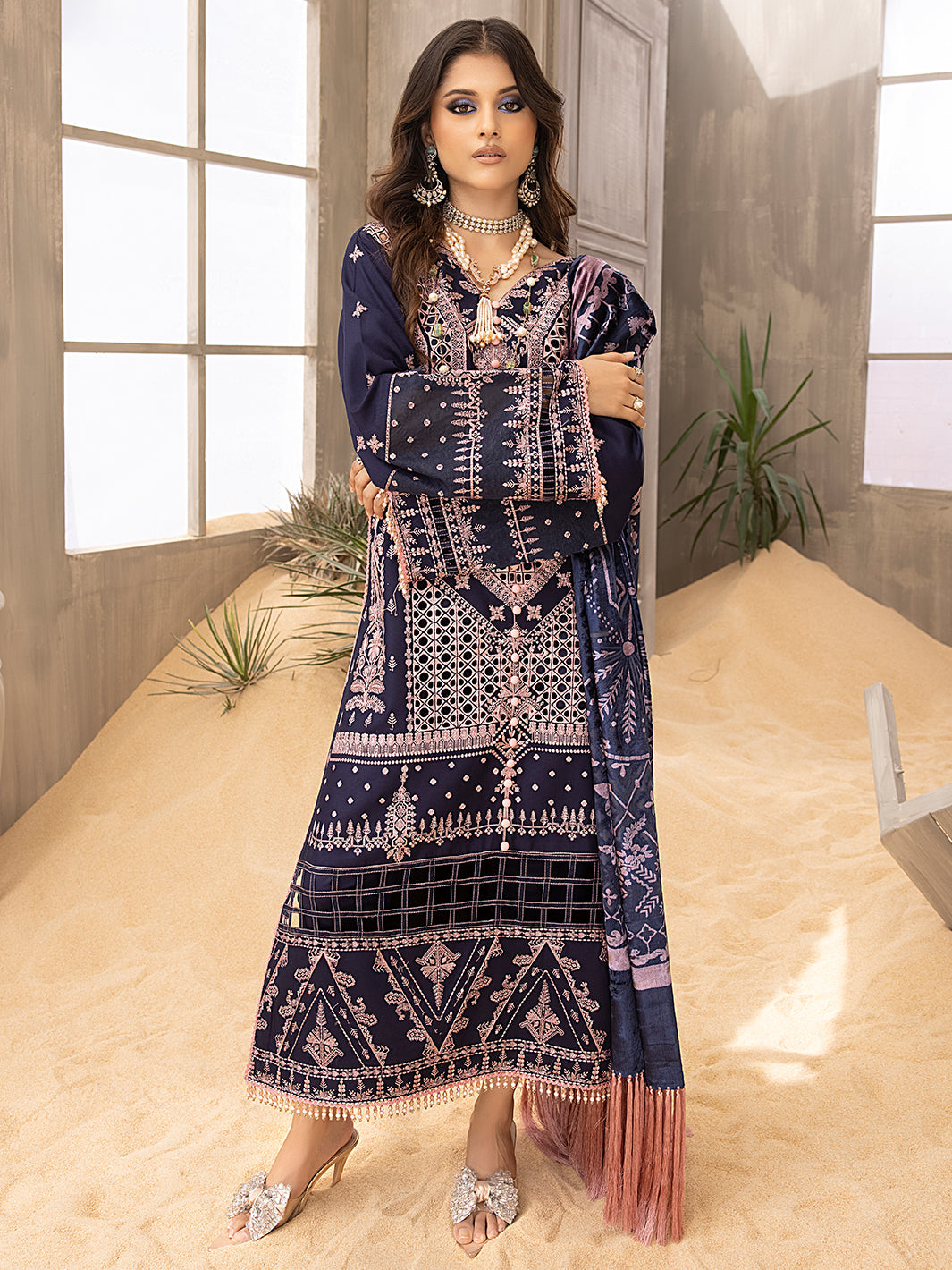 Binilyas - 504 - A | 3 PC KOTRAI UNSTITCH
