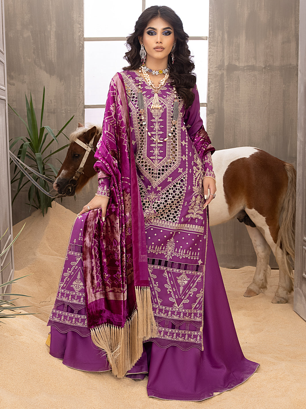 Binilyas - 504 - B | 3 PC KOTRAI UNSTITCH