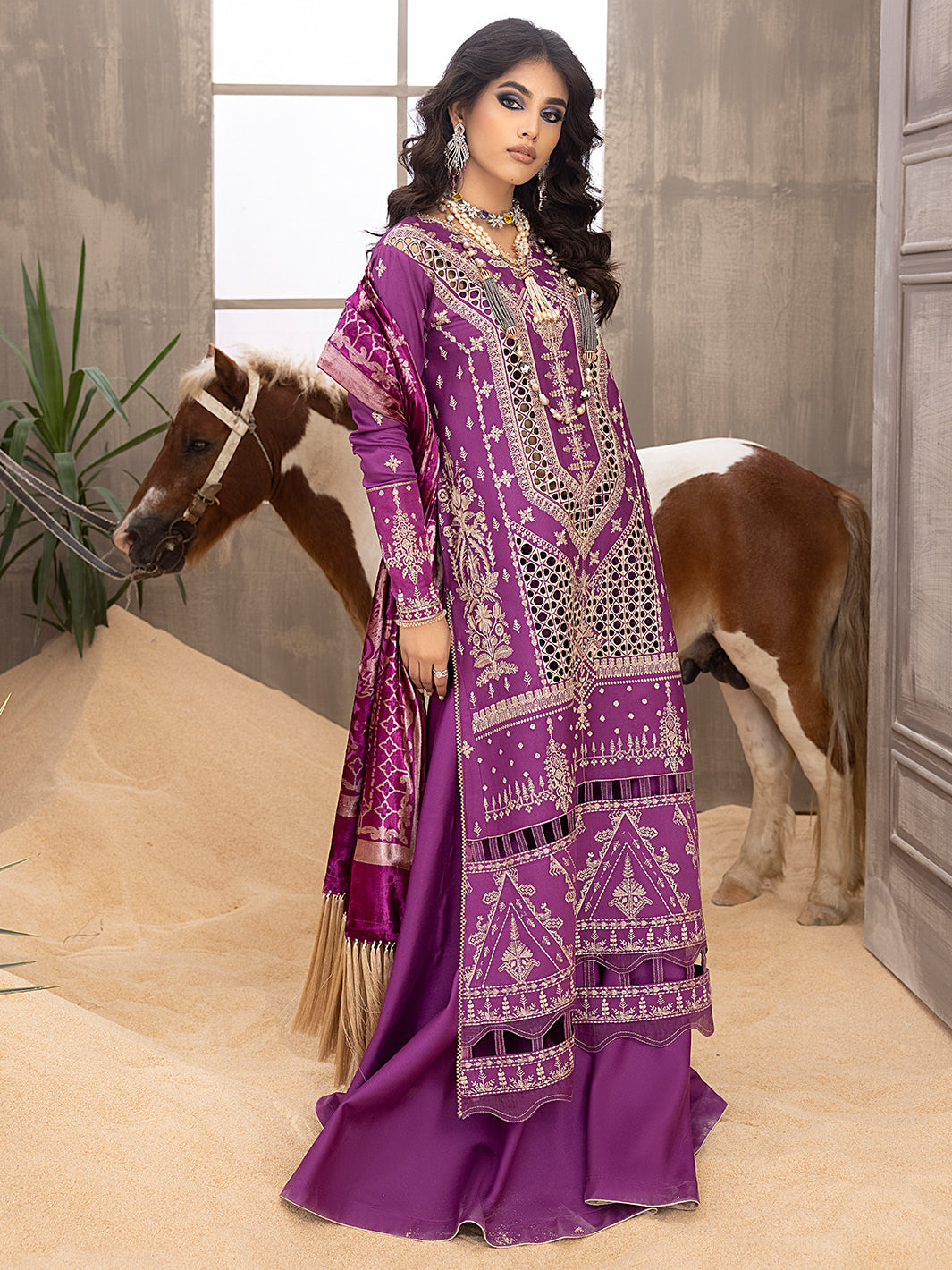 Binilyas - 504 - B | 3 PC KOTRAI UNSTITCH