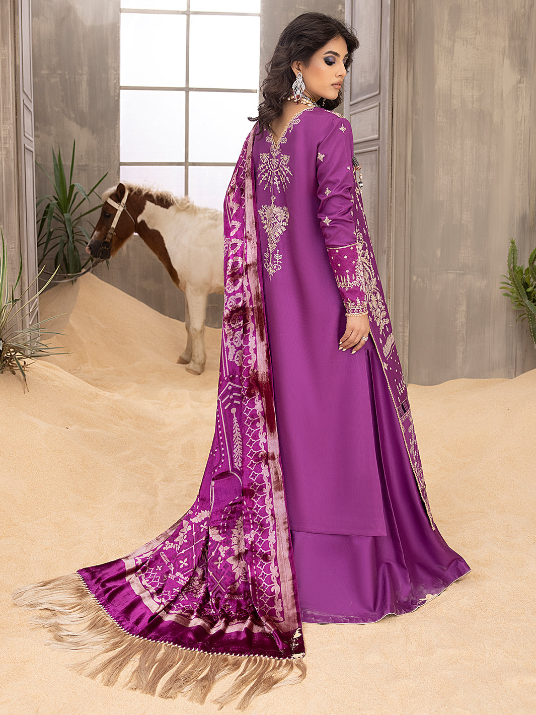 Binilyas - 504 - B | 3 PC KOTRAI UNSTITCH