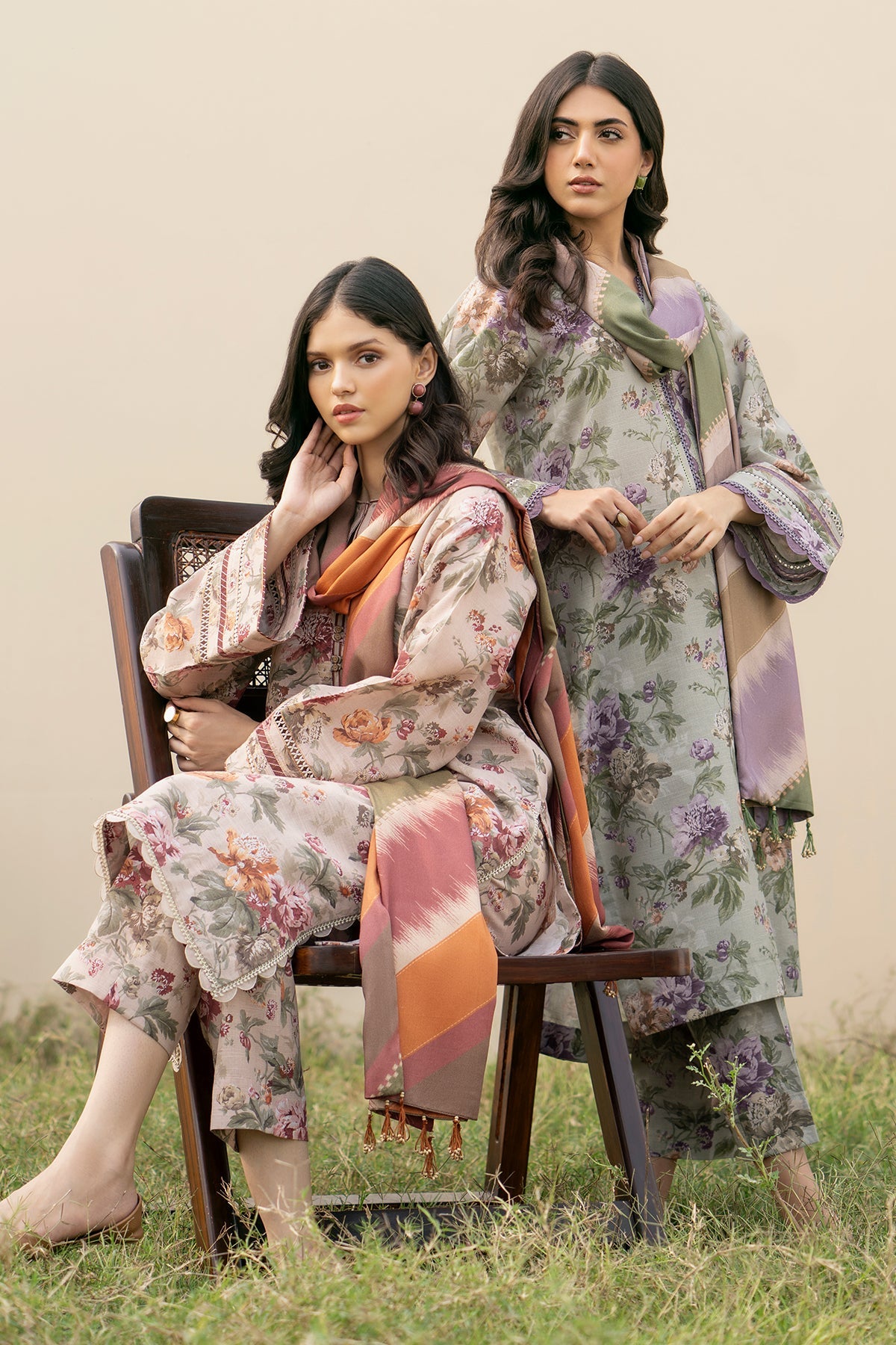 Baroque - DIGITAL PRINTED SLUB KHADDAR UF-487