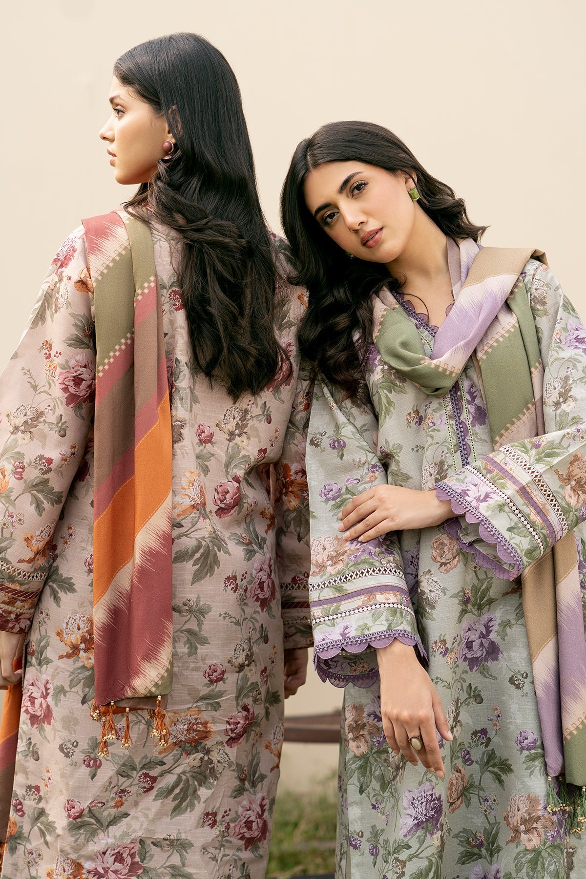 Baroque - DIGITAL PRINTED SLUB KHADDAR UF-487