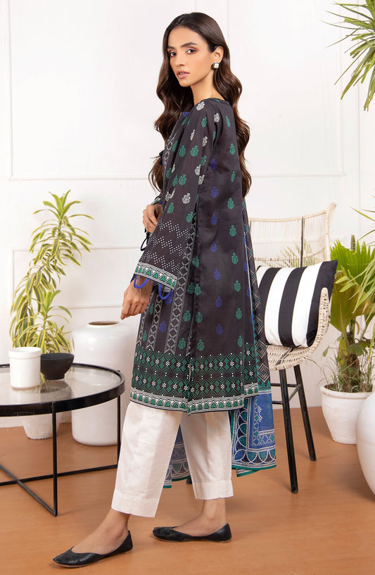 Orient - Unstitched 2 Piece Printed Lawn Shirt Dupatta