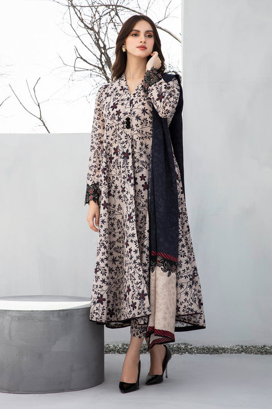 Baroque - PRINTED SLUB KHADDAR PR-866