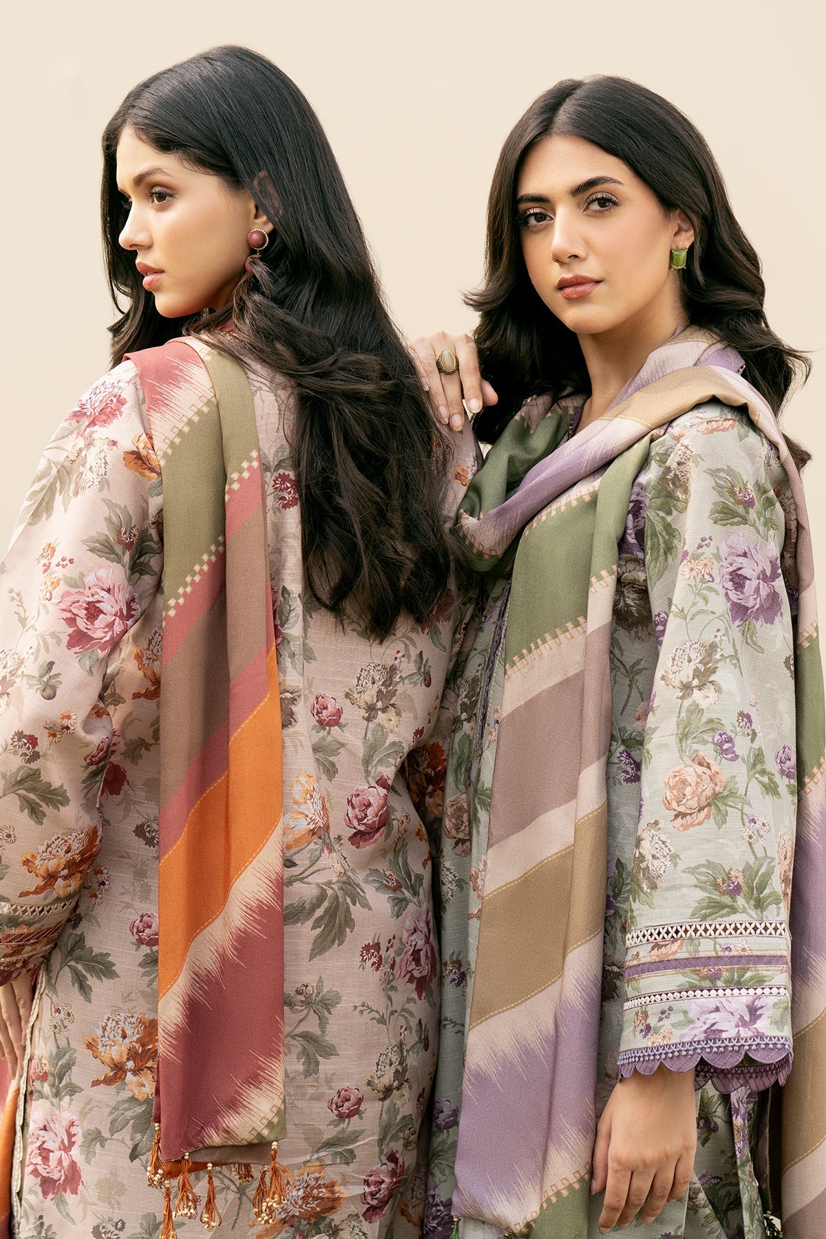 Baroque - DIGITAL PRINTED SLUB KHADDAR UF-487