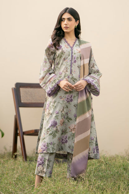 Baroque - DIGITAL PRINTED SLUB KHADDAR UF-488