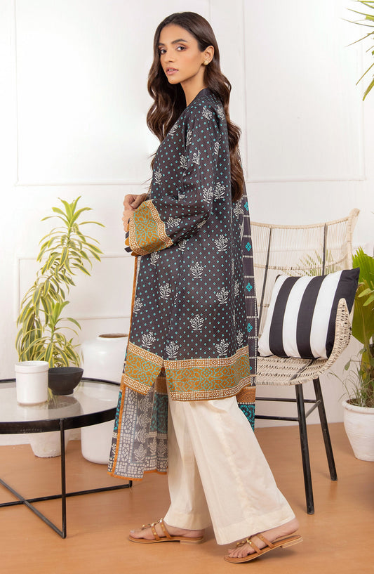 Orient - Unstitched 2 Piece Printed Lawn Shirt Dupatta