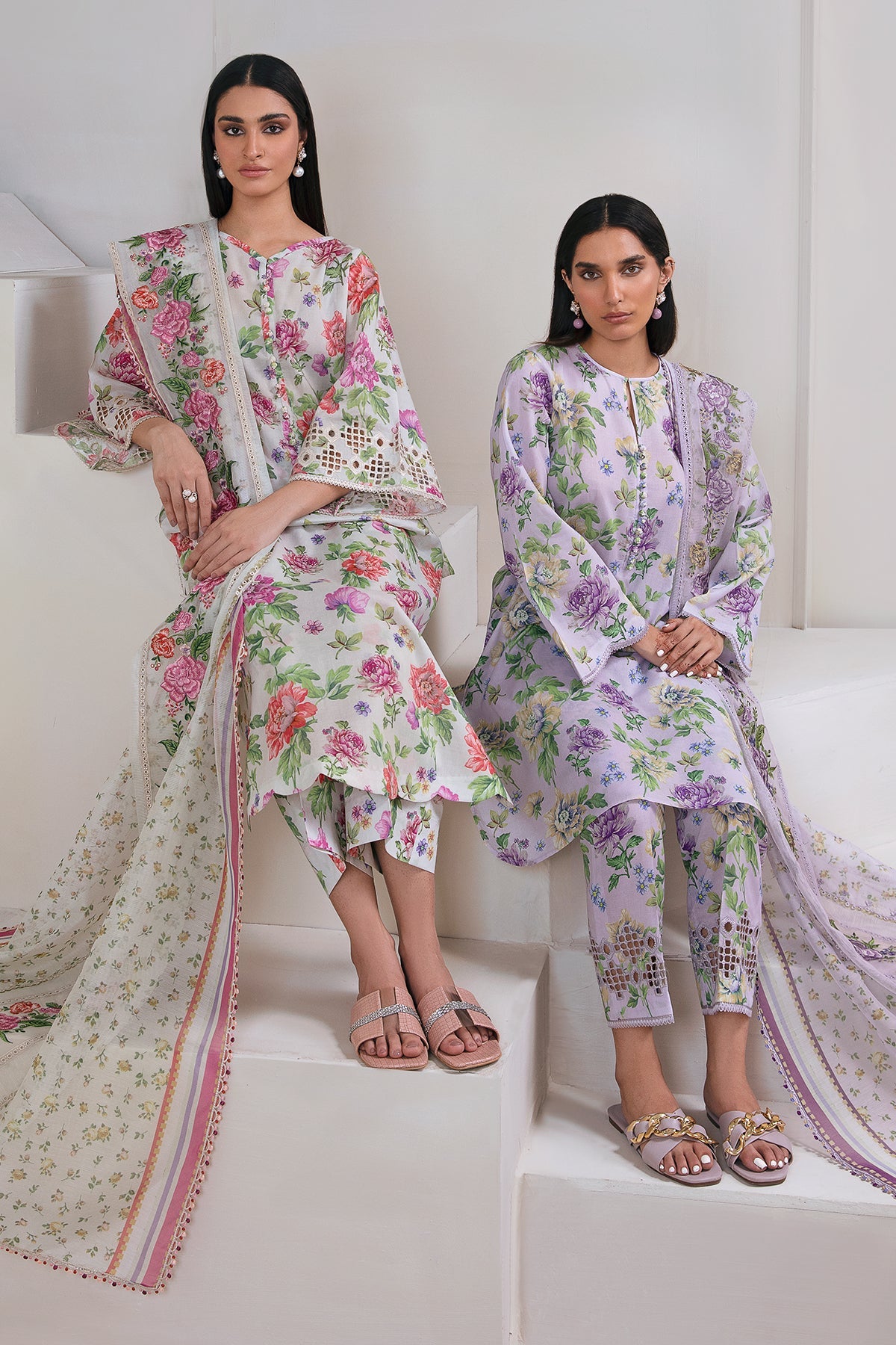 Baroque - EMBROIDERED LAWN UF-356