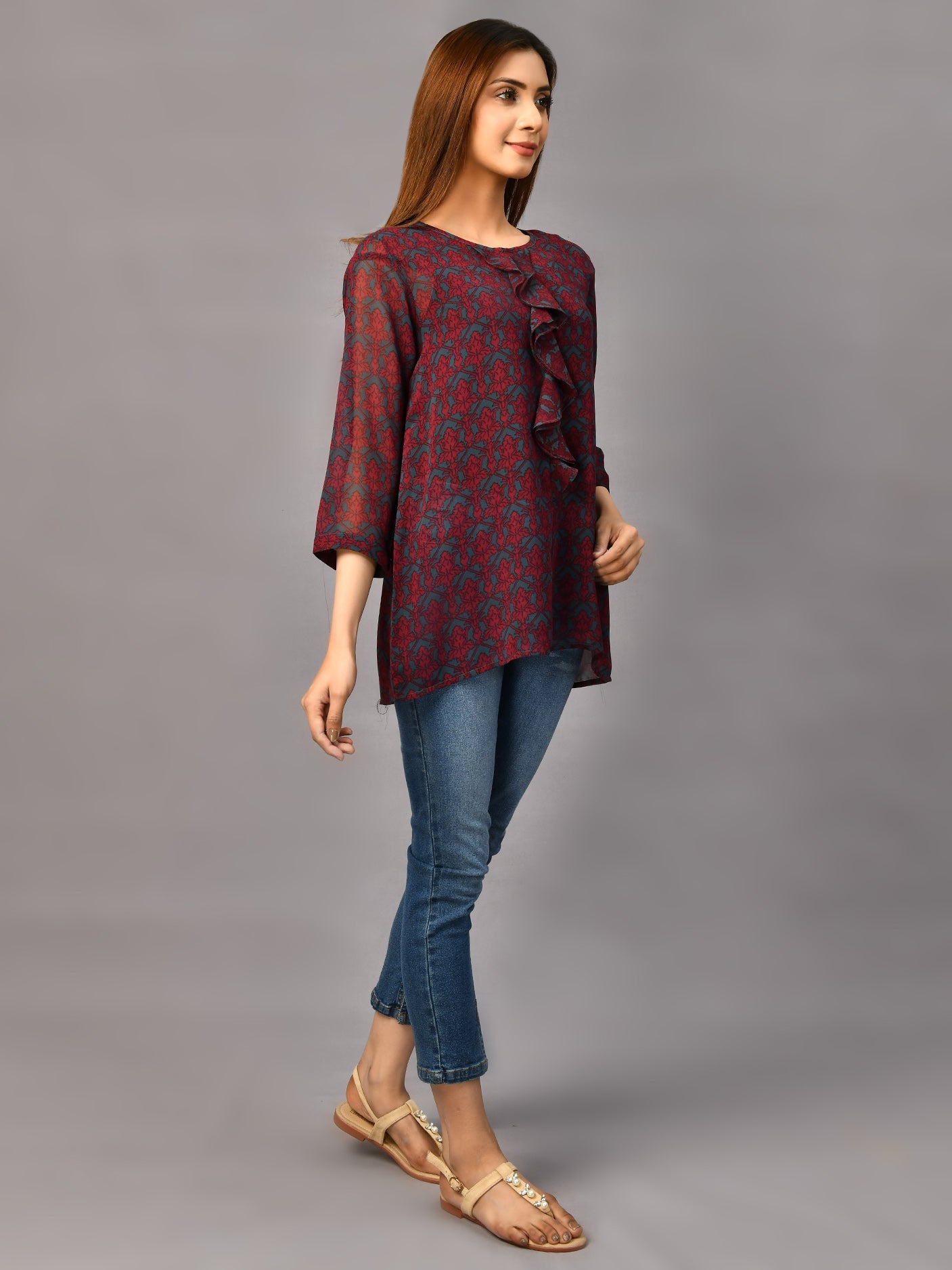 Limelight - Printed Chiffon Top