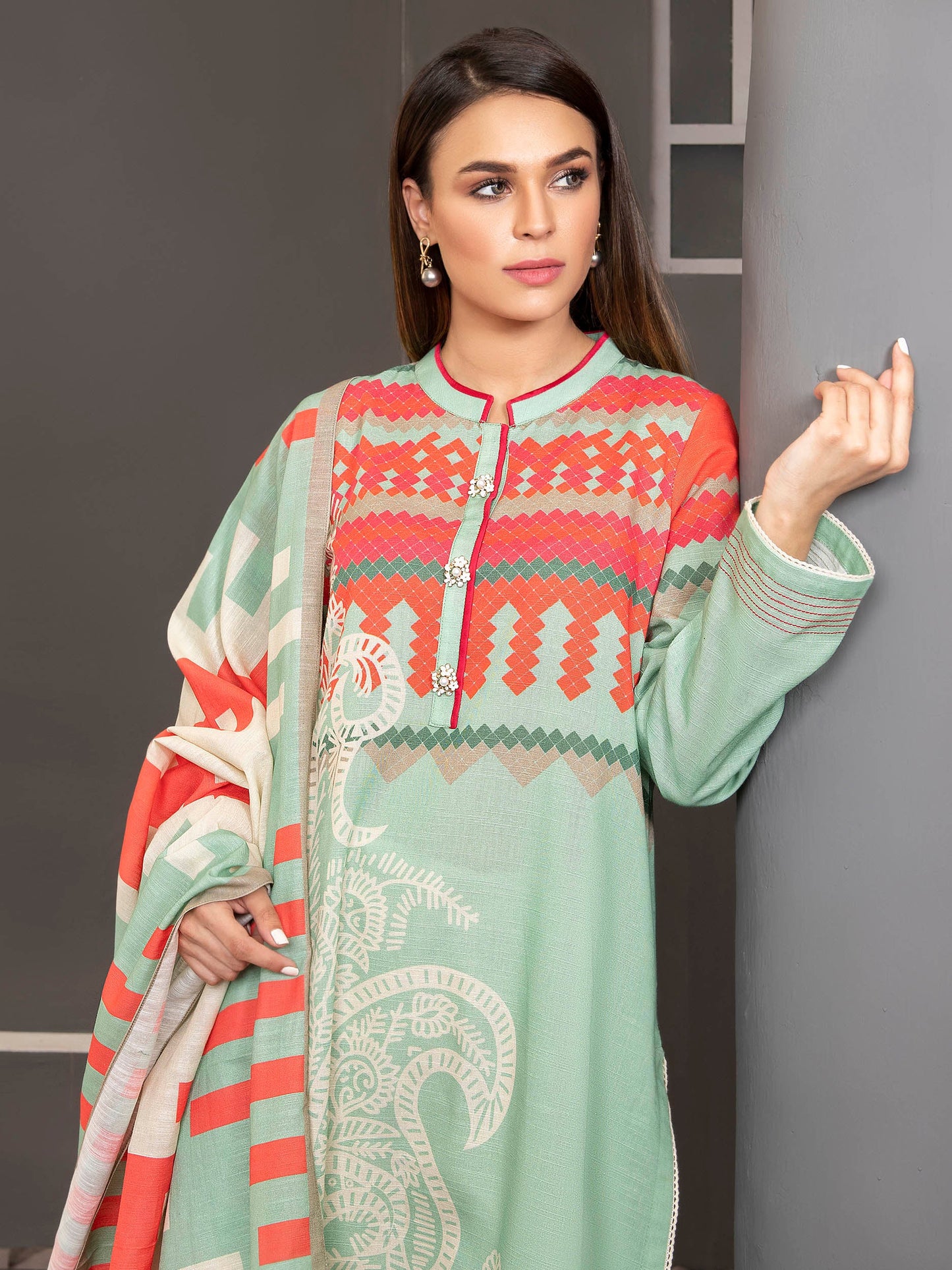 Limelight - 2-Piece Slub Khaddar Suit