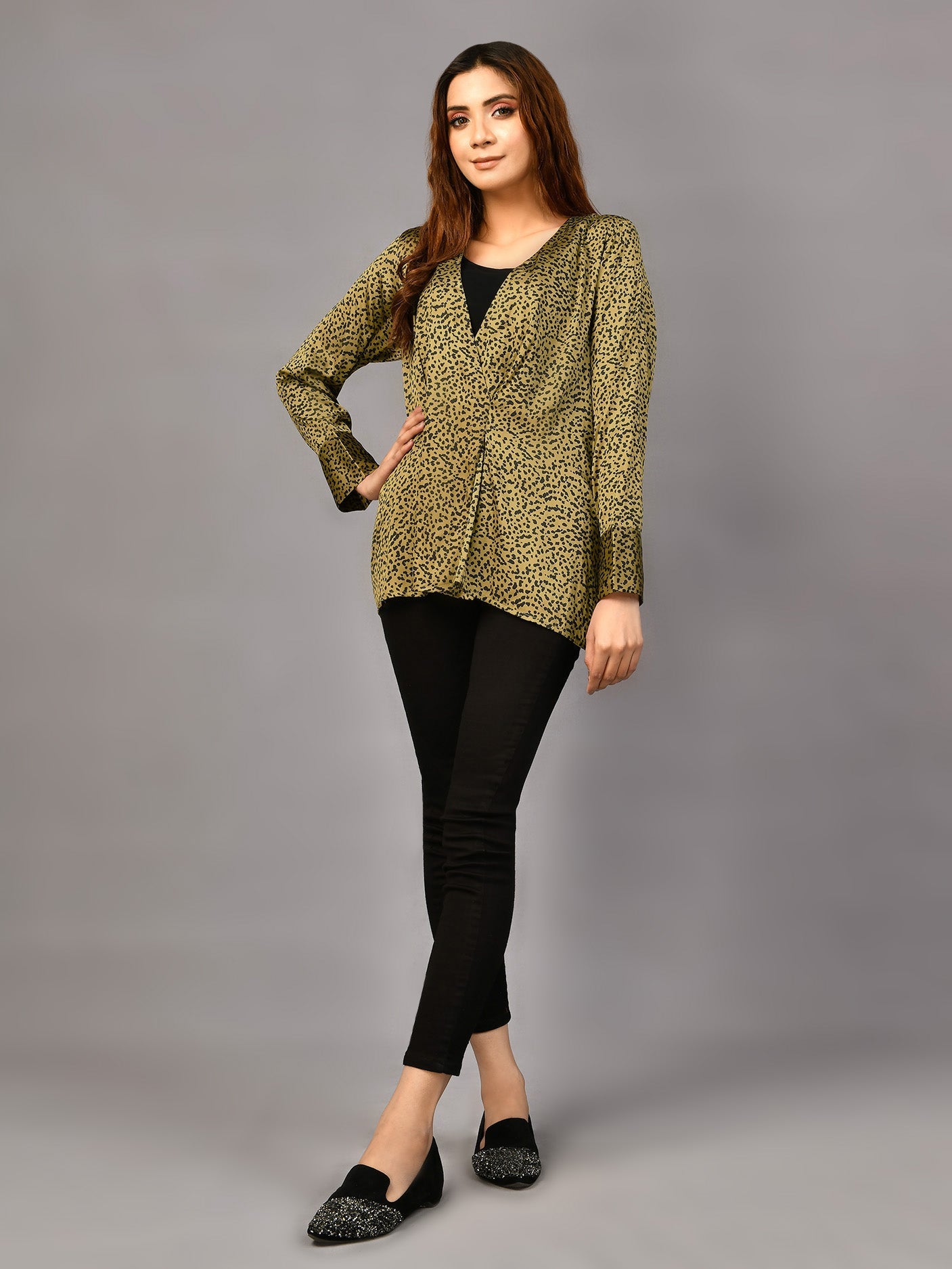 Limelight - Printed Silk Top