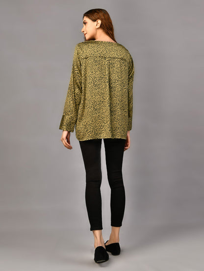 Limelight - Printed Silk Top