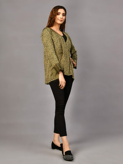 Limelight - Printed Silk Top