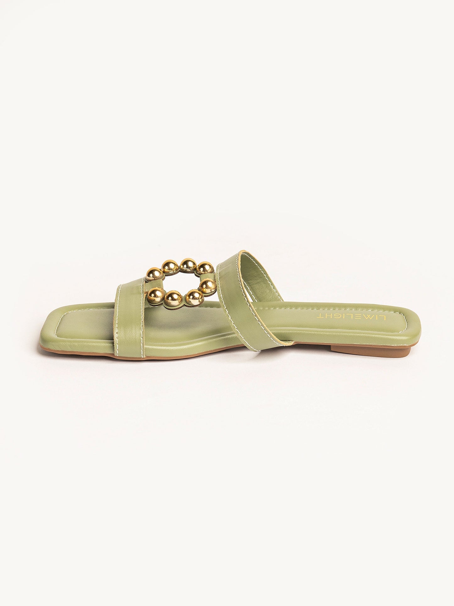 Limelight - Studded Double Strap Flats