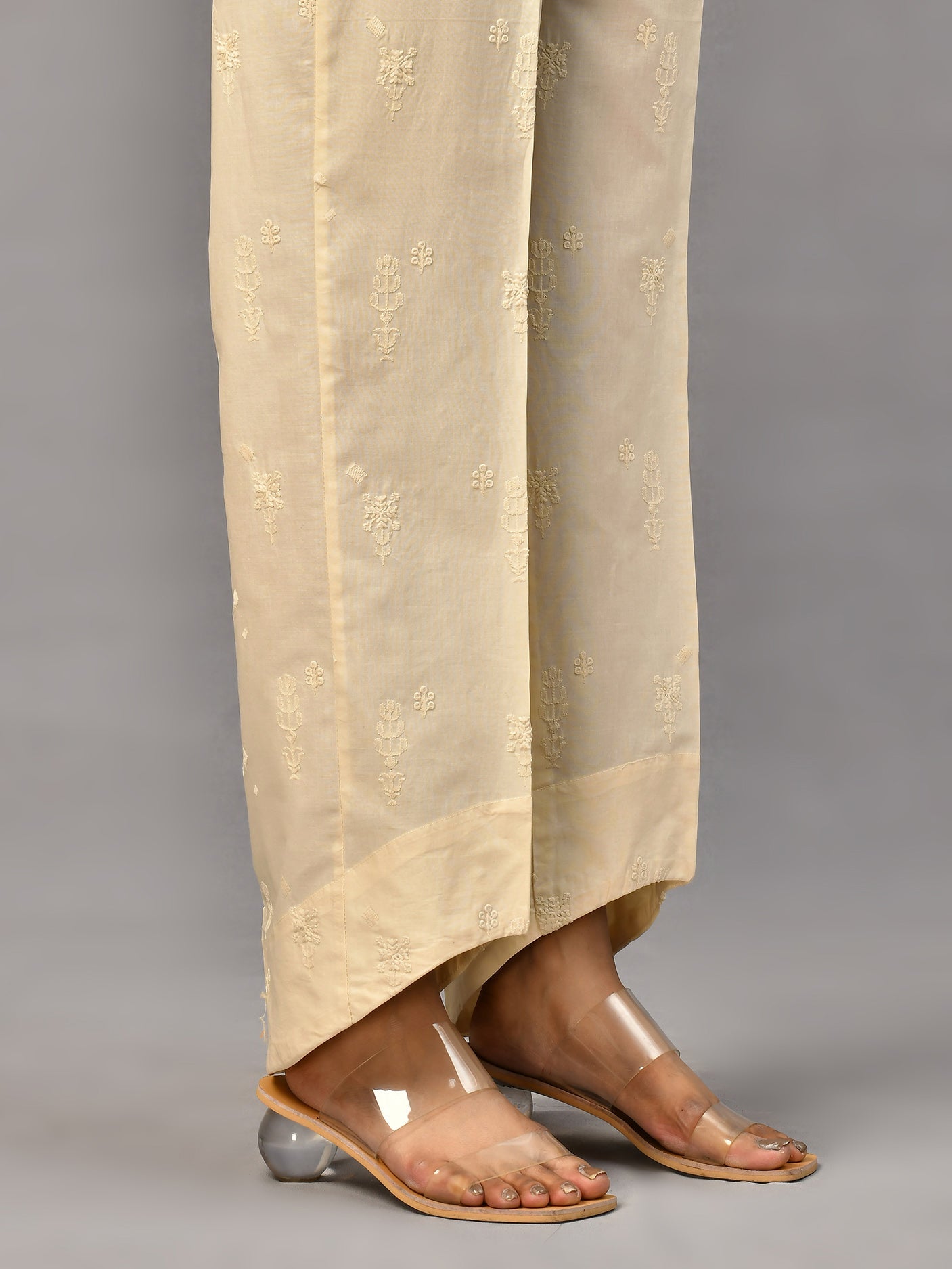 Embroidered Cambric Trouser