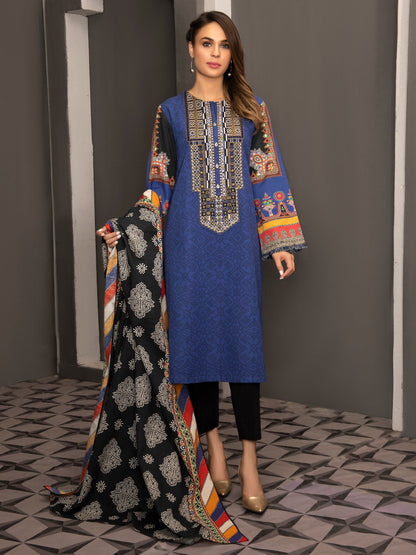 2 Piece Embroidered Khaddar Suit