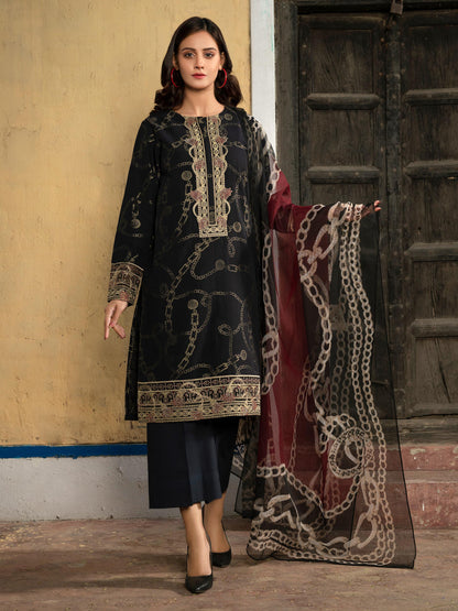 Limelight - 2 Piece Jacquard Suit-Embroidered (Unstitched)