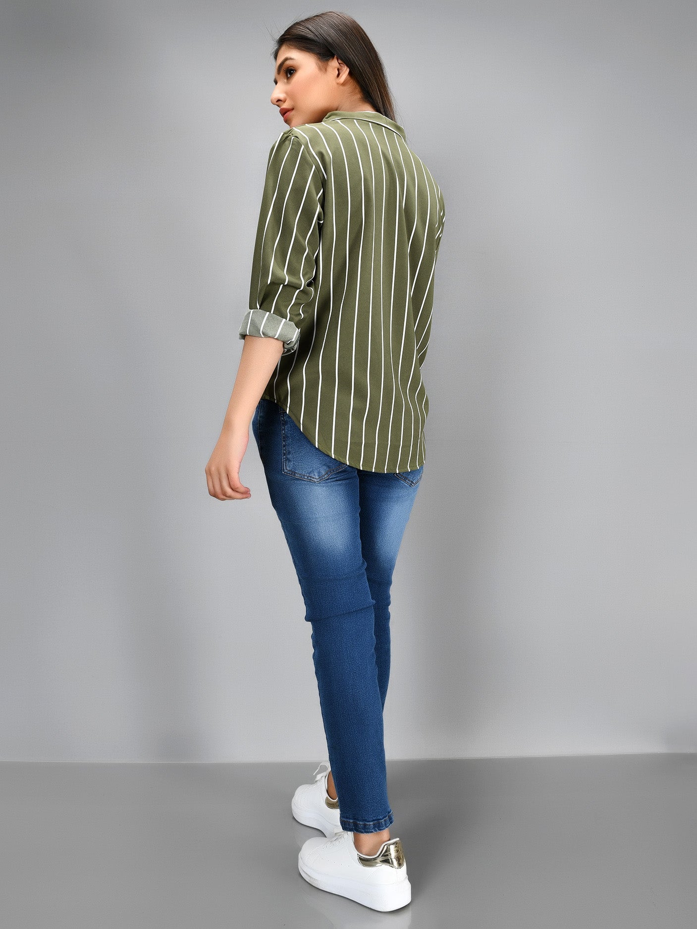 Limelight - Striped Shirt - Green