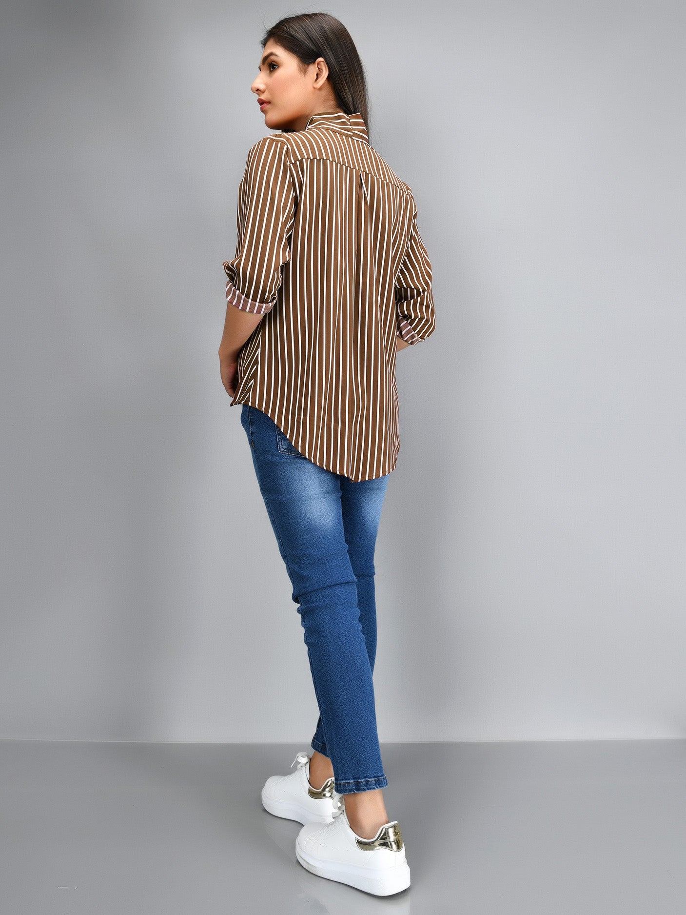 Limelight - Striped Shirt - Brown