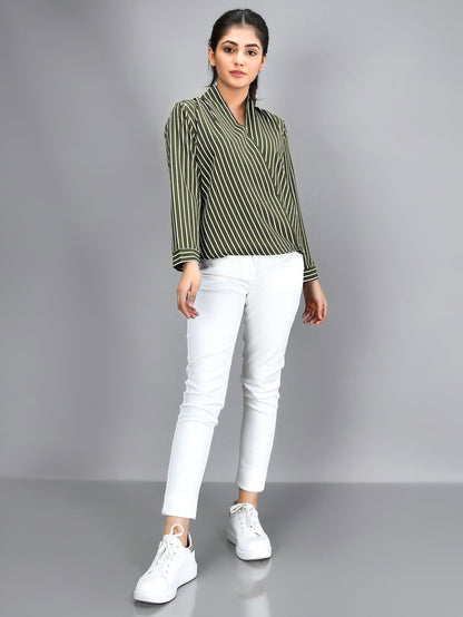 Limelight - Striped Shirt - Green