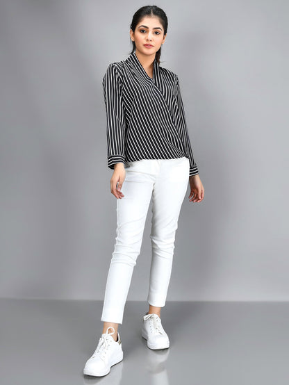 Limelight - Striped Shirt - Black