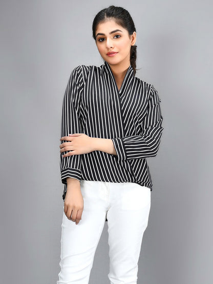 Limelight - Striped Shirt - Black