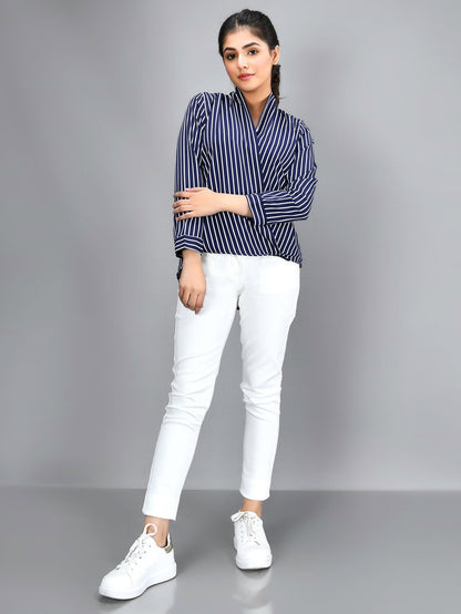 Limelight - Striped Shirt - Blue