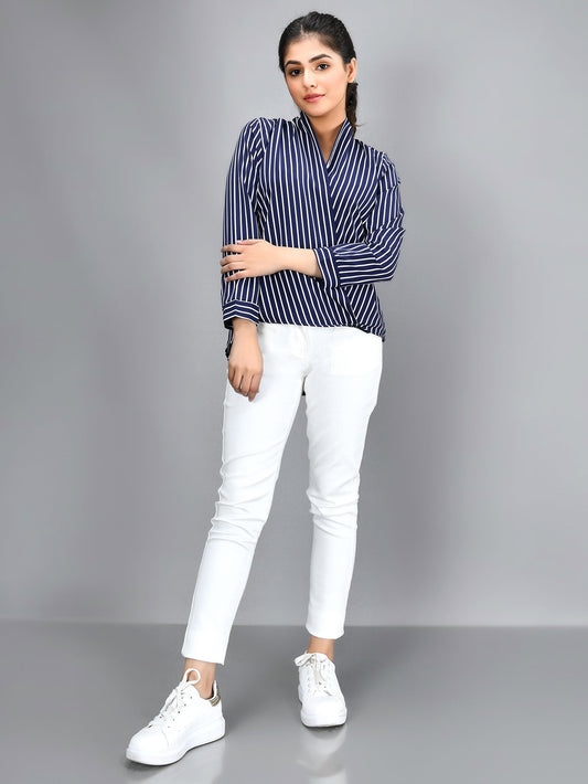 Limelight - Striped Shirt - Blue