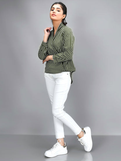 Limelight - Striped Shirt - Green