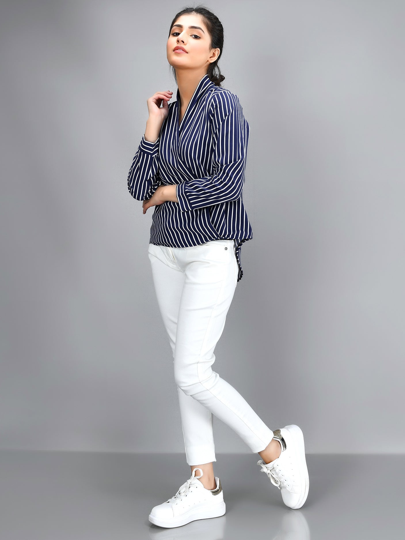 Limelight - Striped Shirt - Blue