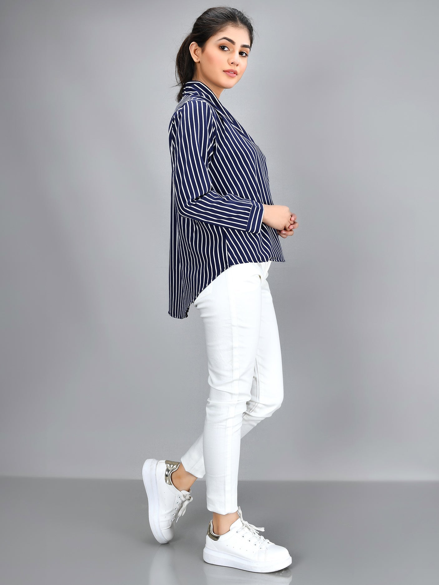 Limelight - Striped Shirt - Blue