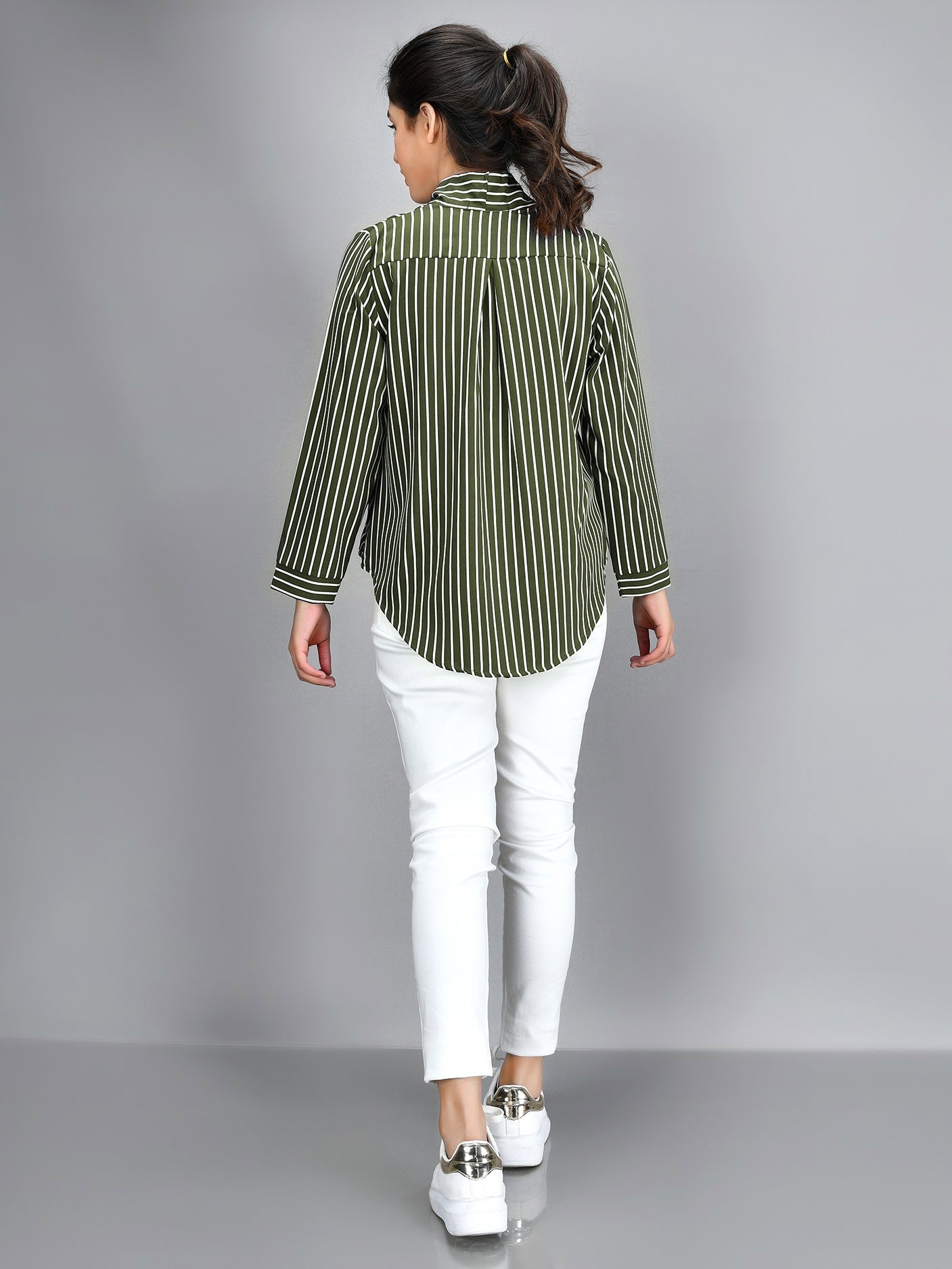 Limelight - Striped Shirt - Green