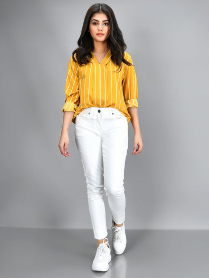 Limelight - Striped Shirt - Yellow