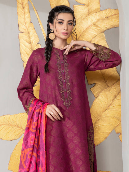 2 Piece Jacquard Suit-Embroidered (Unstitched)