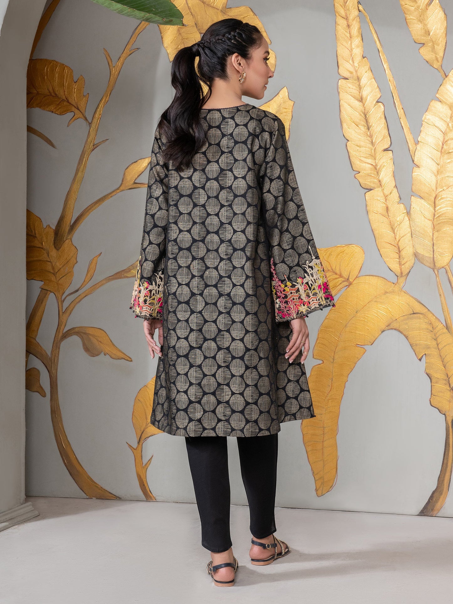 Jacquard Shirt-Embroidered (Unstitched)