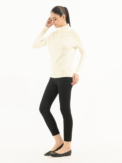 Ribbed Turtle Neck Sweater