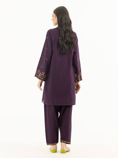 2 Piece Khaddar Suit-Embroidered (Pret)