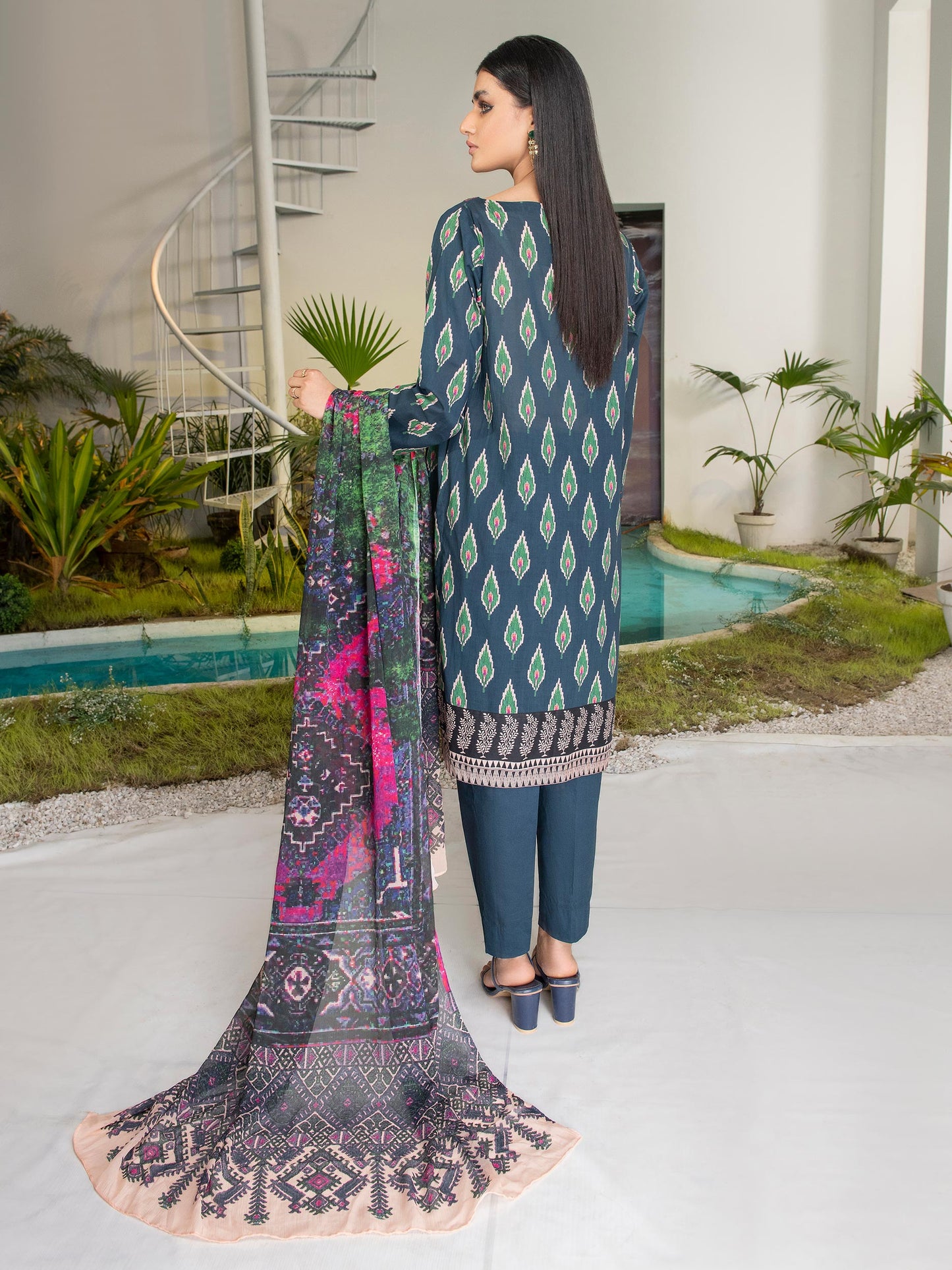 Limelight - 2 Piece Embroidered Lawn Suit