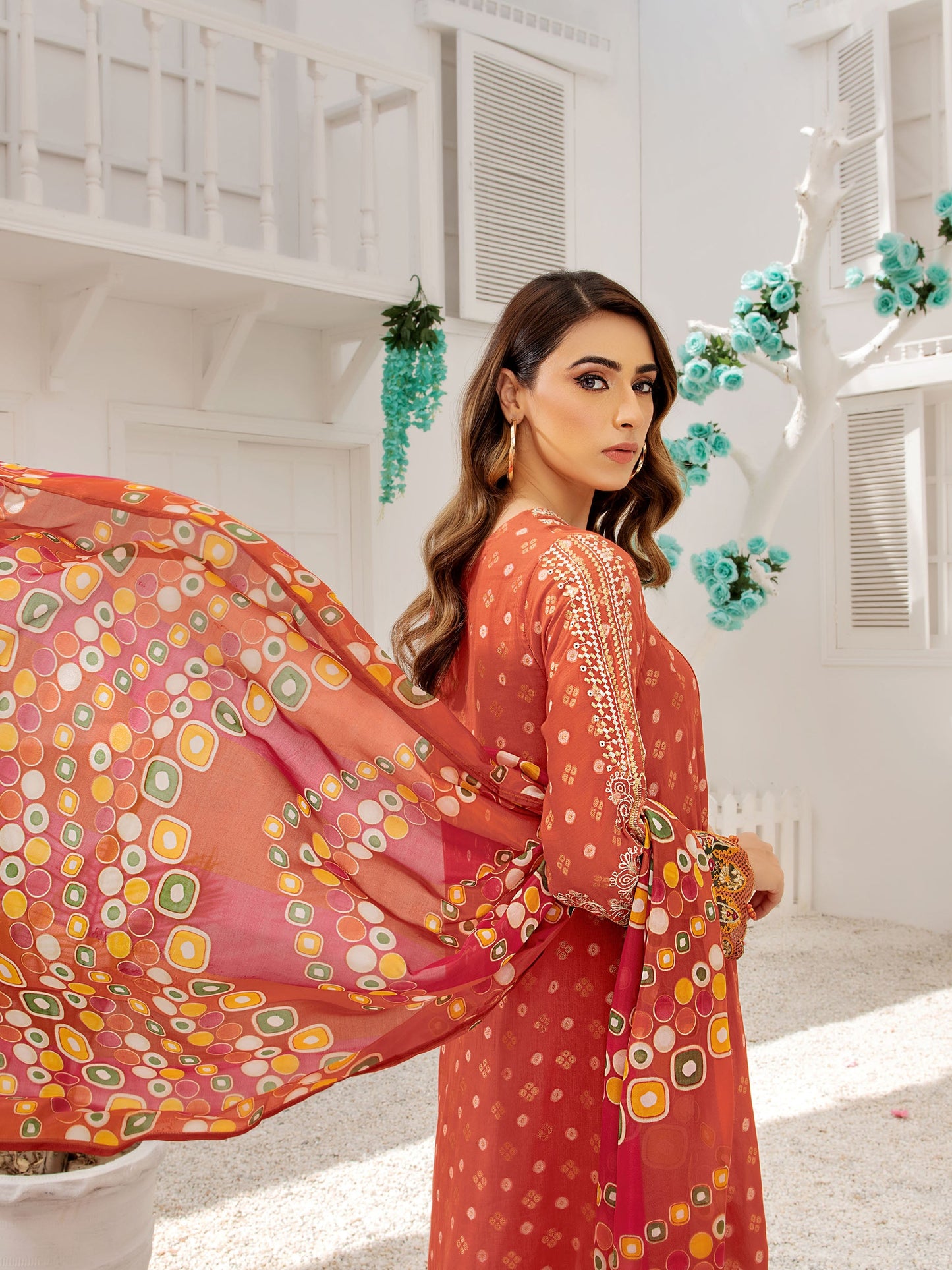 2 Piece Jacquard Suit-Embroidered (Unstitched)