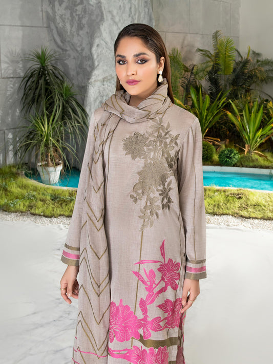 Limelight - 3 Piece Embroidered Jacquard Suit