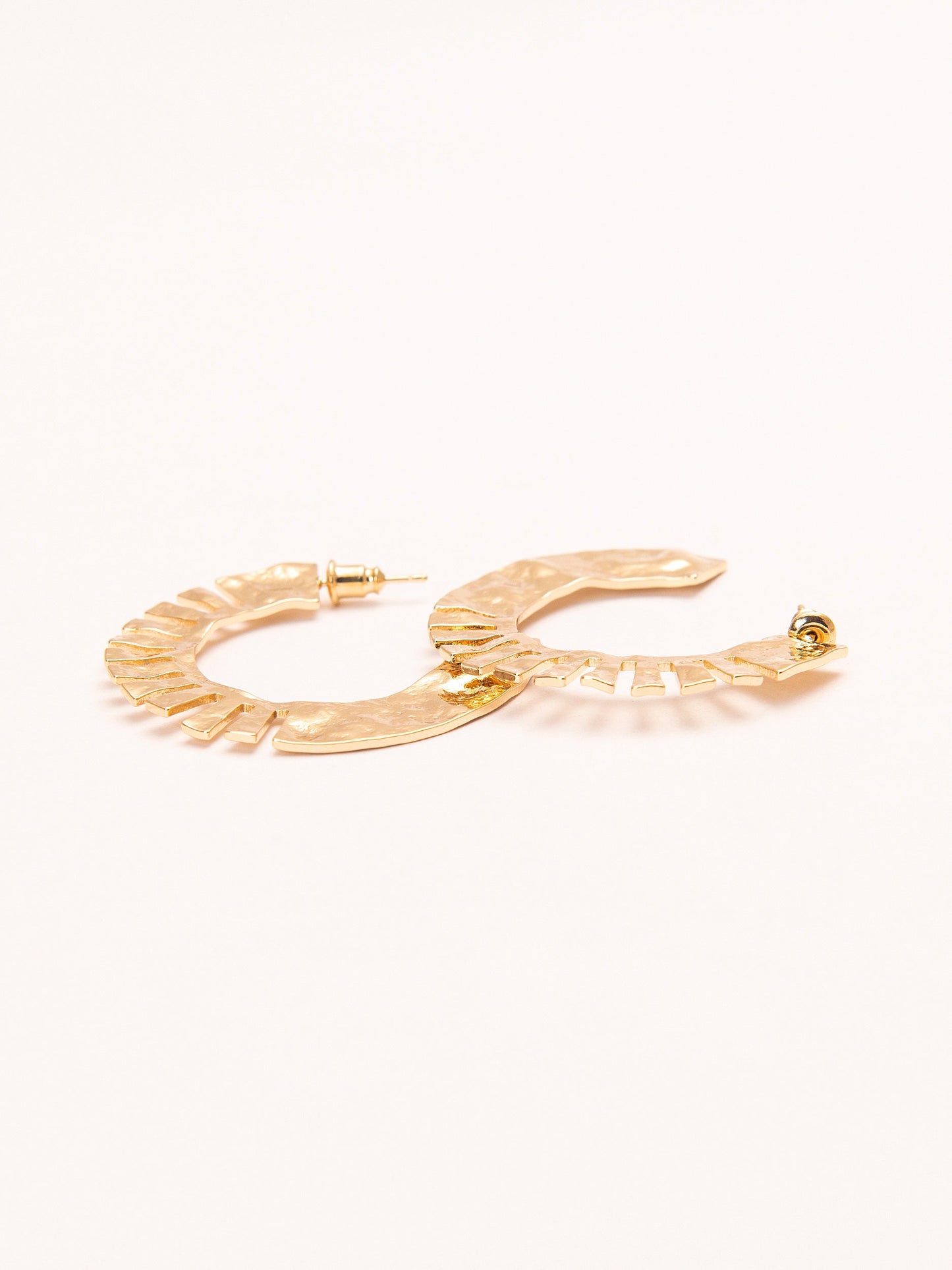 Limelight - Carved C-Hoop Earrings