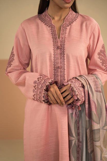 Baroque - EMBROIDERED SLUB KHADDAR UF-478