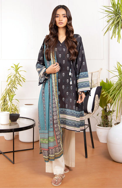 Orient - Unstitched 2 Piece Printed Lawn Shirt Dupatta