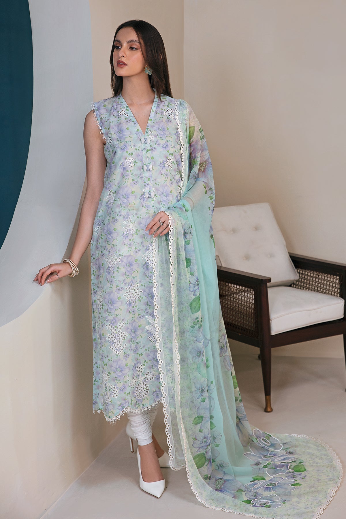 Baroque - EMBROIDERED  LAWN UF-357