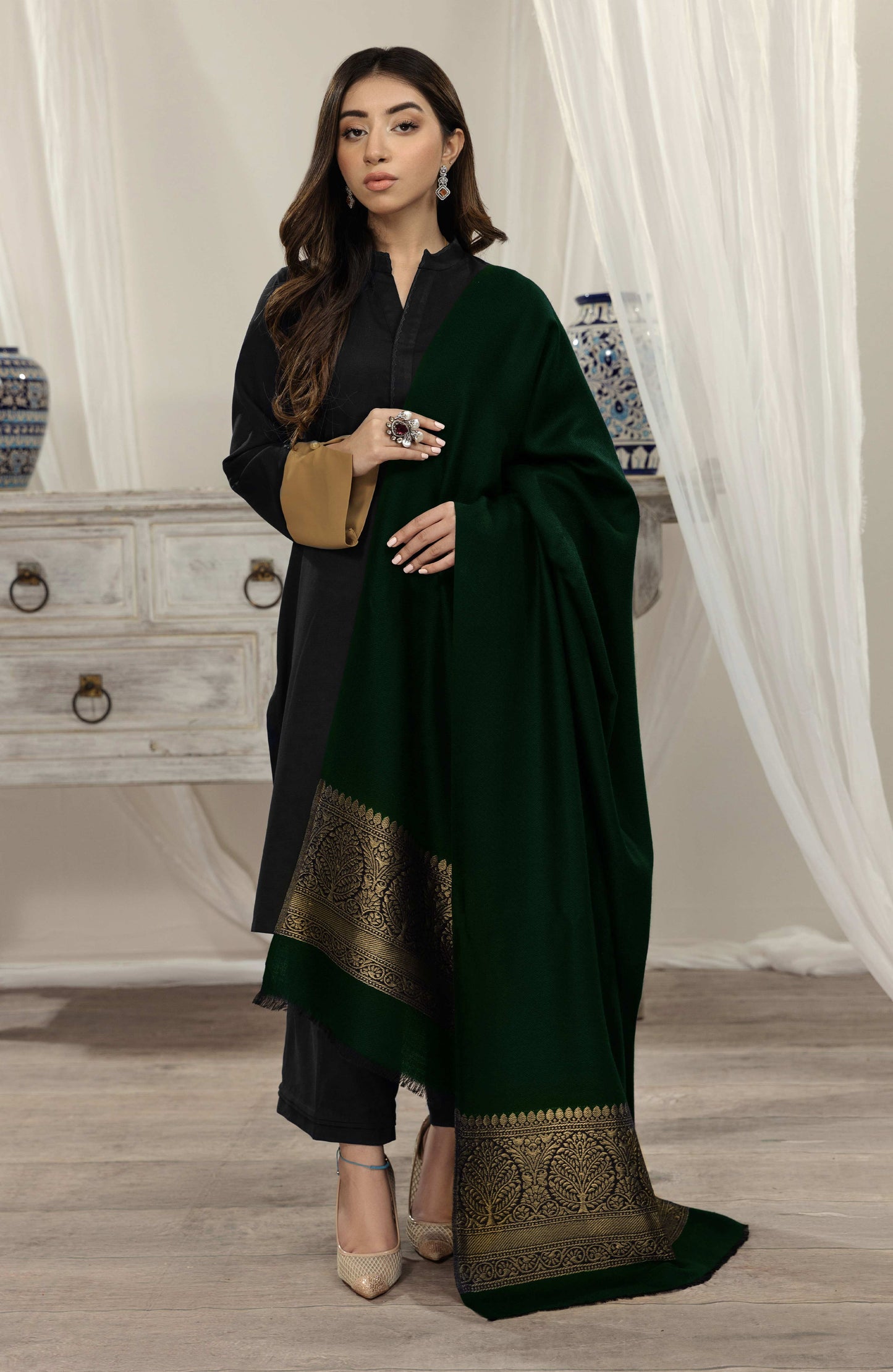 Seran - Green Gold - Shawl